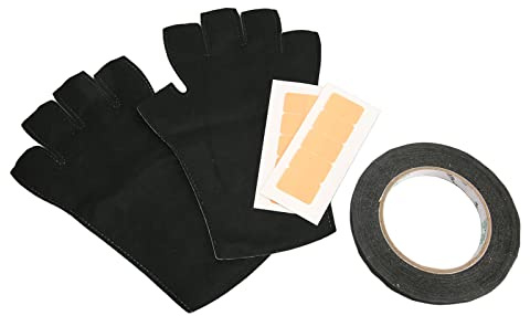 Guante de Protección UV para Lámpara de Uñas de Gel, sin Dedos Anti UV, Protege las Manos del Daño UV, Uso en Exteriores, Negro