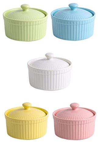 COLLBATH Keramik-backschüssel Mit Deckel Dessertschalen Suppenschüsseln Aus Keramik Leicht Zu Reinigen Für Einweihungsgeschenke