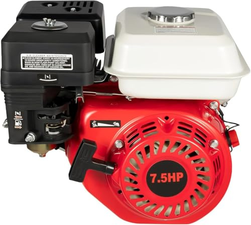 7,5 PS 4 Takt Benzinmotor 212ccm 5100W Go Kart mit Benzin Motor, für Generator Traktor und Maschinen mit 0 6 l Ölkapazität und 3 6 l Kraftstofftank