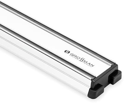 GROSSMAN® SC12 | Ceppo magnetico in acciaio inox 31,5 cm | Barra magnetica portacoltelli senza coltello
