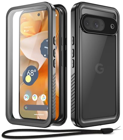 Beeasy Cover per Google Pixel 9 Impermeabile [IP68 Waterproof] [Fotocamera/Schermo Protezione] 360 Militare Antiurto Resistente Custodia,Integrale Retro e Fronte Indistruttibile Subacquea Case