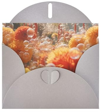 Gray KVCBUYK Bubble Carte de vœux imprimée hortensia en papier nacré haut de gamme pour diverses occasions