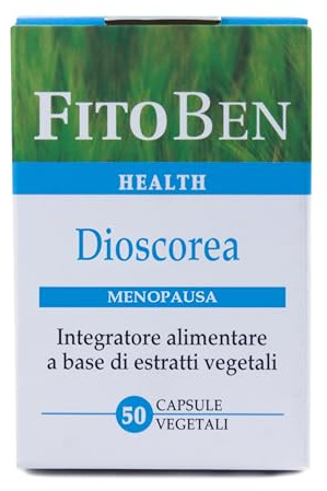 Fitoben | Dioscorea Integratore Naturale Contro i Disturbi della Menopausa, 50 Capsule Vegetali