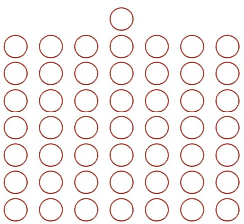 QUARKZMAN 50 Stück O Ring Dichtungsringe 31mm x 35mm x 2mm Gummischeiben Dichtung Seals Gummiringe VMQ Unterlegscheiben für Auto Wasserhahn Hochdruckreiniger Luft Gas Rohr Reparatur, Rot