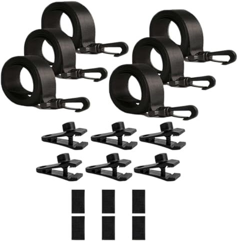 Pool Cover Straps, Solar Cover Reel, 69.5x1in Fastening Set Kit, Strong Grip Attachment, Easy Installation Solution for Ground Swimming, Adults, Professionals Beginners