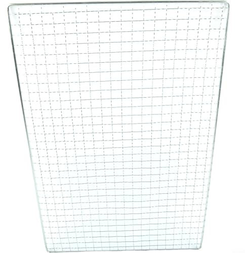 Griglia per barbecue in acciaio inox per una cottura uniforme e un migliore flusso d'aria (40 x 25 cm)