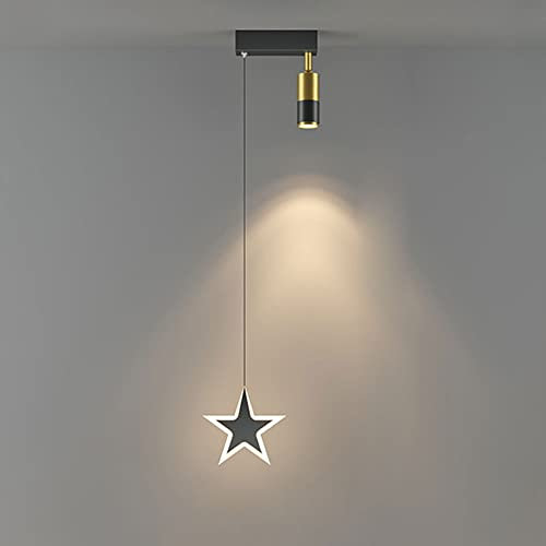 Cartoon Ceiling Light with 360° Rotating Projector Elegant Acrylic Shade Modern Pendant Lamp for Kids' Room Decorative Chandelier Stylish Hanging Light Fixture