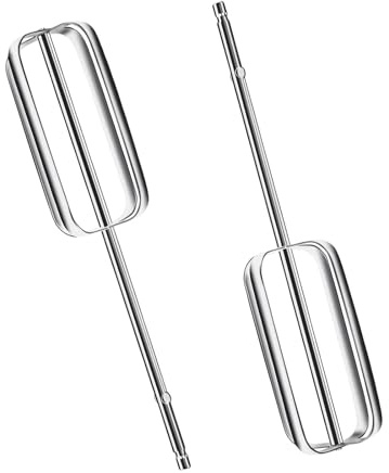 Rührbesen für Handmixer 2 Stück, Elektrisches Eierschläger-Zubehör, Universelles Ersatz Schneebesen zum Schlagen Rühreinheit, Rühreinheit Rührstäbe für Handmixer Schneebesen Quirl Rechts