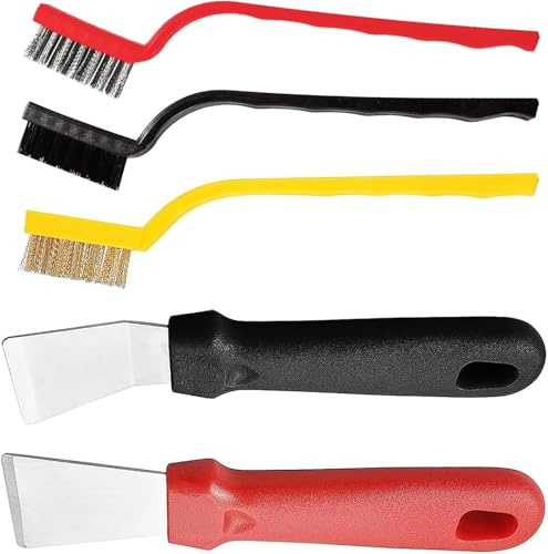 Lot de 5 grattoirs de nettoyage anti-rayures pour congélateur, cuisinières, plaques à induction