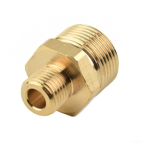 Adaptador de manguera de latón macho de alta presión 4500 PSI M22 a G1/4 para lavadoras a presión