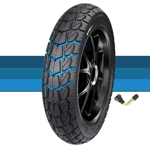 90/90-12 Scooter Tire Street Tire Tubeless, 90/90/12 54J Replacement Dirt Bike Tires for Front or Rear Wheel | Fits on 12 Inch Rim | All-Terrain All-Season Tires
