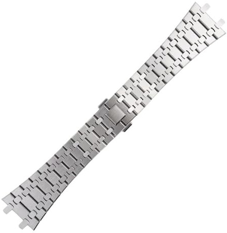 CAWEUER Bracelet en acier inoxydable 316L compatible avec les montres AP 15400 Audemars Piguet Royal Oak GA2100 2110 for hommes 26 mm
