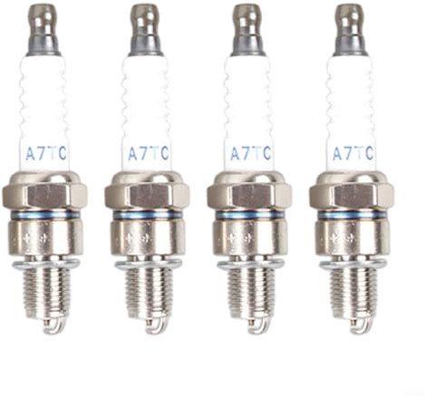 Lot de 4 Spark A7TC pour tondeuses à gazon, allumeur haute performance de 70 mm pour débroussailleuse et débroussailleuse à 4 temps, pièce de rechange fiable
