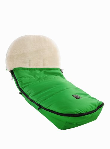 Kaiser 67217-48 Lammfellfußsack Passend für Brio Go, weiß/grün