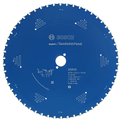 Bosch Professional 1x Kreissägeblatt Expert for Sandwich Panel (Sandwich-Paneele, Sägeblatt Ø 450 x 30 x 3,4 mm, Zähne 86, Zubehör Kreissäge)