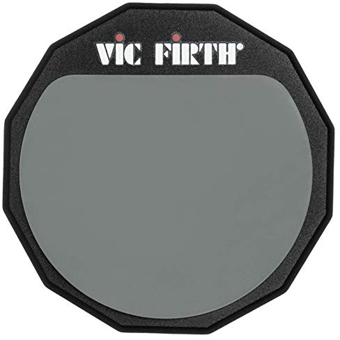 Vic Firth Single Sided Practice Pad - 6 inch | 15,2 cm Übungspad mit weichen und harten Gummioberflächen für Rhythmus, Präzision und Technik