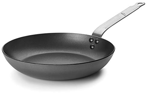 LACOR - Sartén Antiadherente Ferrum 20 cm Negra - 100% Hierro Natural | En hierro robusto, para dorar, freír y saltear a diario; antiadherente fácil de limpiar, apto para inducción, libre de BPA