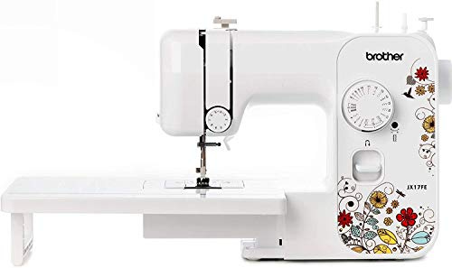Brother JX17FE con Tavolo Prolunga Allunga Base - Macchina da Cucire, 17 Punti di Cucitura, Facile per Principianti, Cucitrice Automatica, Cucito Semplice, Braccio Libero