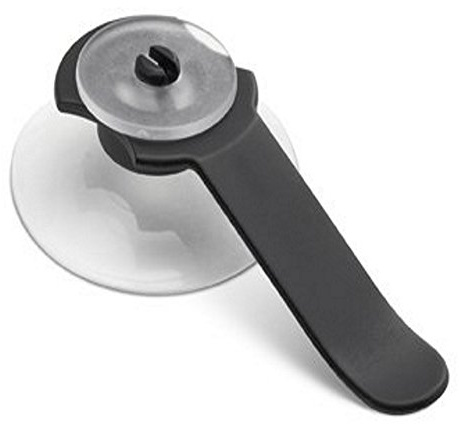 PARKSCHEINHALTER - Saugnapf schwarz - Tickethalter Notizzettelhalter Windschutzscheibe Autofenster Clip Parkausweishalter Parkausweis Parkschein Ticket Auto Autoscheibe Halterung Halter Ausweis