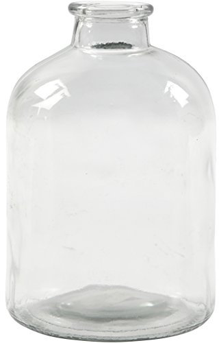 Bouteille pharmacie H 16,5 cm P 11 cm 6 pièces trou 2,6 cm