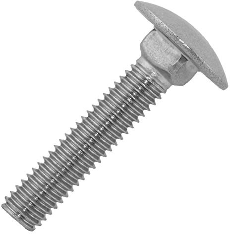Schlossschrauben M10x50/50 mm aus Edelstahl A2 (10 Stück) | DIN 603 - Flachrundschrauben - Schrauben von MESAROS®