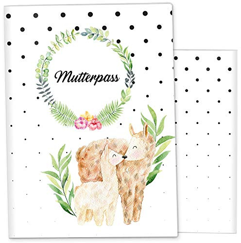OLGS Mutterpasshülle Mommy Love Dots Alpaka - 3-teilige Kunststoff Schutzhülle ohne Personalisierung