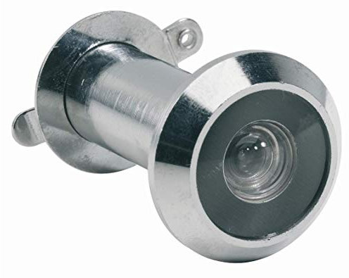 Judas de porte d'entrée en laiton finition chrome brillant (15-25 mm)