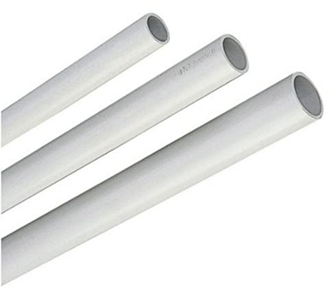 Tubo rigido canalina passacavi Pvc impianto eletttrico esterno muro Barra 2 metri (11, Ø 25 mm)