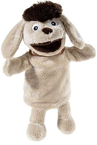 Heunec KG Sandmann und Seine Freunde, Handpuppe Hund Moppi GRS/PET Plüsch, Beige