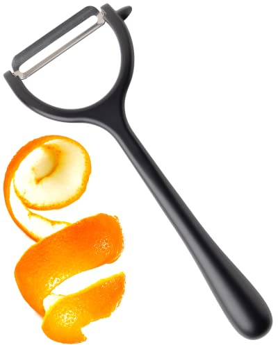 Premium Y Shaped Vegetable Peeler - Taylors Eye Witness, Great Go-to Kitchen Gadget, with Sturdy Zinc Aluminum Construction with Matt Black Colouring, Glides Easily Over Apple, Carrot Or Potato.
