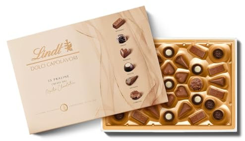 Lindt Dolci Capolavori Classici, Scatola Praline assortite formato 337g