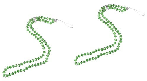 ABOOFAN 2pcs Sturdy Theft Deterrent Crystal Chain Lanyard for Smartphone Mobile Phone Straps Remove Button Suitable for Keychains Id Card Electronics Accessories Grass
