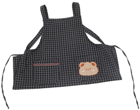 CIYODO Haarschürze Baumwollschürze Für Damen Grillschürze Kunstkittel Malkittel Kittelschürzen Friseurschürze Kunstschürzen Schule Ernteschürze Koreanische Mode Arbeit Stoff Stoffschürze