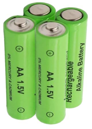 Limtula 4PC Rechargeable 1.5V Alkaline Batteries Rechargeable AA Batteries Long Lasts Power Solution For Electronics Gadget Reusable Batteries
