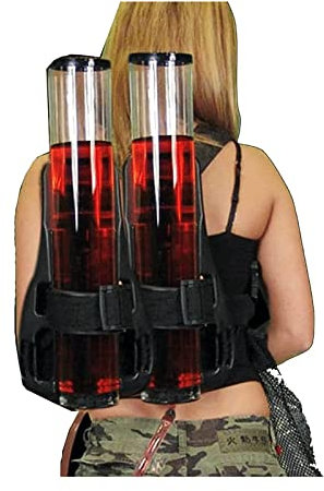 Dispensador de bebidas en torre de cerveza Dispensador de torre de cerveza Tipo mochila de plástico Dispensador de bebidas de cerveza Dispensador de bebidas en torre de vino de doble barril Mochi