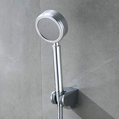 Soffione doccia a mano in alluminio con booster scaldabagno per casa pressurizzato singolo fiore vino set rubinetti di asciugatura inclusi