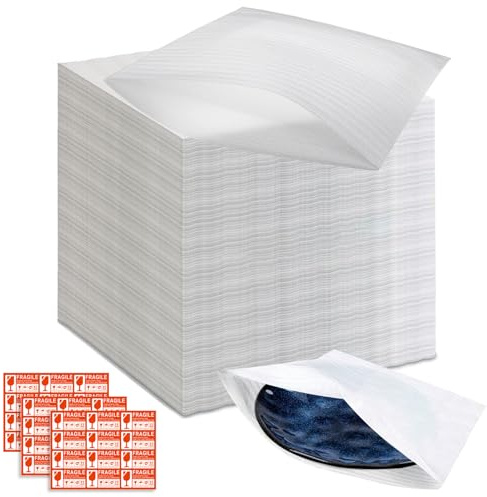 YUJUVI 100Stk Verpackungsmaterial 30 x 30cm Luftpolsterfolie Umzugskartons Schaumfolie Schaumstoffverpackung Umzugsverpackung für Umzug Geschirr Lagerung Gläser Weinflaschen Versand