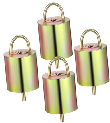 BESPORTBLE 4stücke Viehglocken Metall Laute Anti-diebstahl Kuh Schafsglocken Robuste Bauernhof-zubehör Leichte Vintage-hängebell Klarer Klang Für Weide Und Tierhaltung
