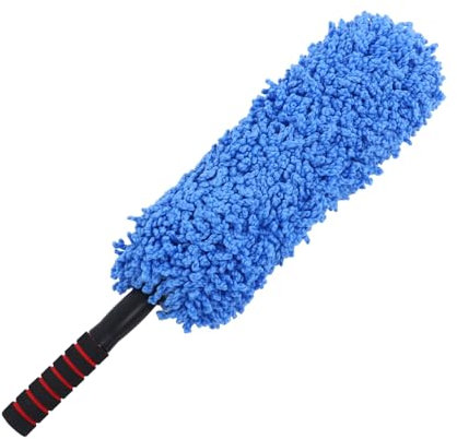 TINEASUR Trapeador para Lavado De Autos Plumero De Coche Azul Cepillo para Limpieza De Polvo Interiores De Vehículo