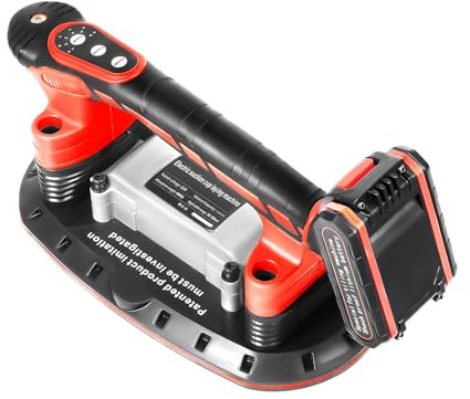 Elektrischer Fliesenrüttler 21V 2000mAh Hand Fliesen Vibrationsgerät 6 Gang Fliesen Rüttler Saugkraft 80kg 3000-13000rpm Fliesensauger, für Granit, Glas, Keramischen Wandfliesen usw