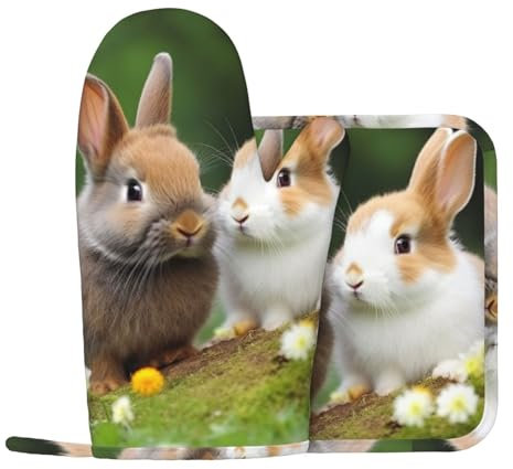 Lot de 2 gants de cuisine et maniques en silicone antidérapants pour cuisine - Résistants à la chaleur