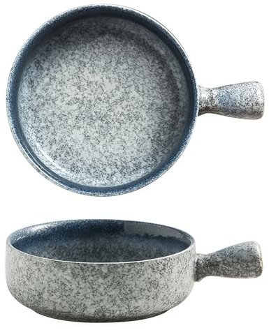 Jaamyears Ciotola da zuppa con manici, ciotole in ceramica per zuppa di cipolle da 600 ml, tazza da zuppa, adatta al microonde e alla lavastoviglie