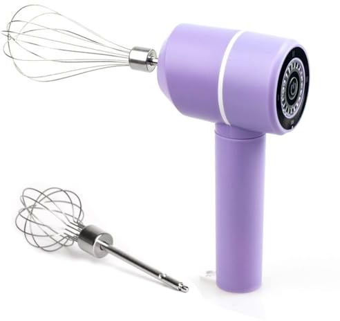 WATERBELINE Miscelatore manuale elettrico senza fili per la cottura in acciaio antiruggine Fruste Multi Speed Regolabile Design pratico Strumento da cucina