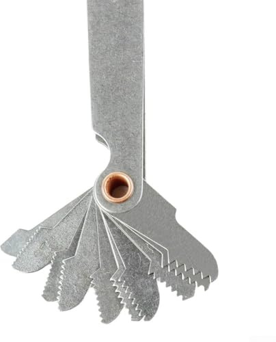 Calibro metrico e pollici, 60 gradi metrico e 55 gradi, set di misuratori britannici per strumenti di misurazione del tornio, strumento di misurazione della filettatura in acciaio al carbonio (55°