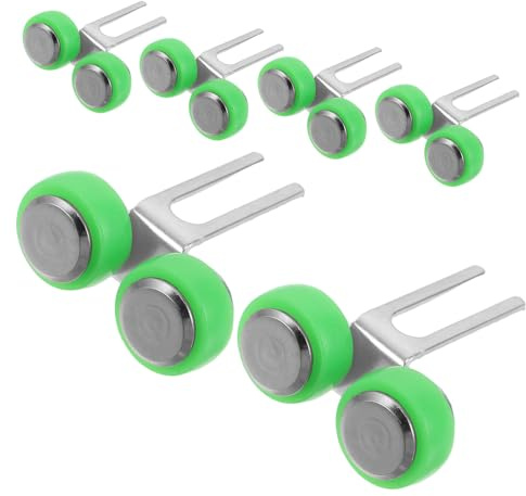 Alipis Lot de 6 Roulettes Coulissantes pour Porte Placard Rouleaux en Matériau Haute Résistance Guide-rouleau pour Portes Coulissantes à Miroir Remplacement Silencieux pour Porte-fenêtre