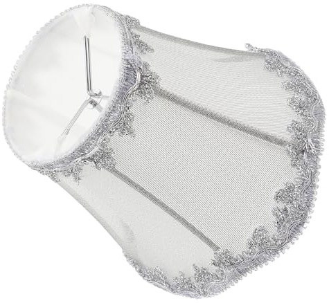 SEWACC Paralume Moderno per Lampada da Tavolo da Terra, Copertura in Stoffa Clip, Decorazione per Comodino e Illuminazione Domestica, Atmosfera Calda e Diffusa