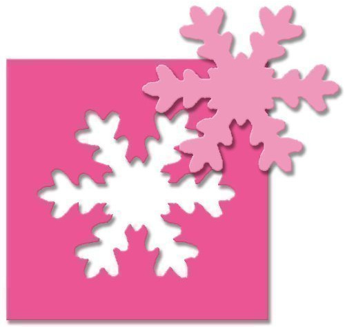 efco Stanzer 3XL, Schneeflocke Motivstanzer, Kern: Metall, pink, 15 x 10,5 x 9 cm