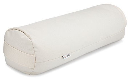 Hullo Bolster Pillow 17×6×6 – Cylindrical Buckwheat Pillow, Organic Neck Roll, Cool, Firm Support. Made in USA