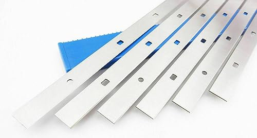 Lot de 12 couteaux de rabot réversibles de qualité supérieure - Haute performance - Fabriqué en Allemagne - Machine à raboter