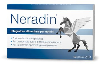 Neradin® [56 compresse]: Complesso di micronutrienti – con damiana, estratto di ginseng rosso e un utile complesso nutrizionale 4-in-1 a base di zinco, selenio, magnesio e acido folico